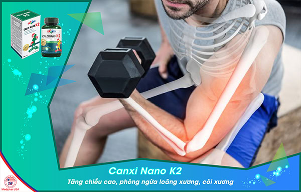Calci Nano K2 tăng chiều cao, ngừa loãng xương
