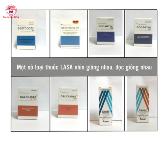 Một số thuốc LASA giống nhau gây khó khăn trong việc nhớ tên
