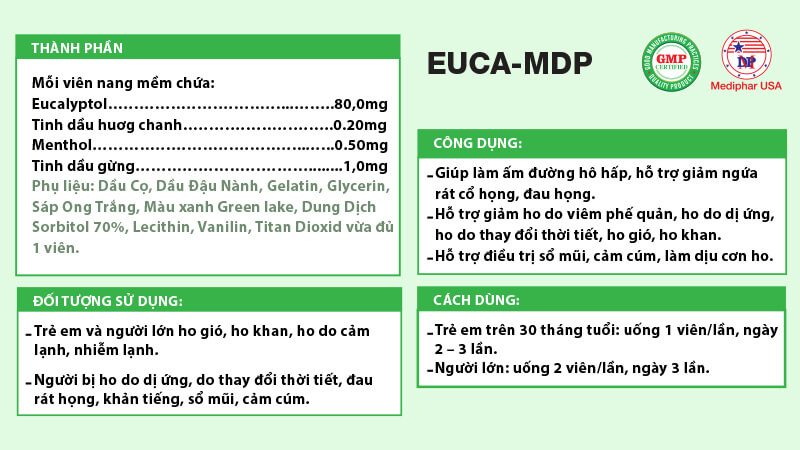 Chi tiết hơn về Euca MDP