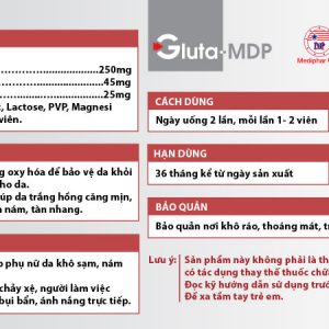 Viên uống trắng da GLUTA-MDP