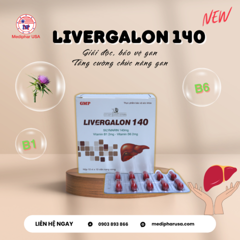 Livergalon 140 giúp giải độc gan, bảo vệ và tăng cường chức năng gan