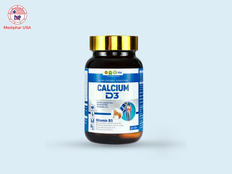 10+ thuốc tăng chiều cao tốt đang có mặt trên thị trường hiện nay Viên uống Calcium D3 hỗ trợ phát triển chiều cao và cải thiện tình trạng còi xương ở trẻ.