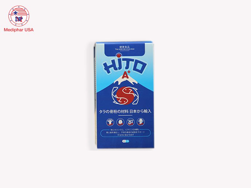 10+ thuốc tăng chiều cao tốt đang có mặt trên thị trường hiện nay Viên uống Canxi Hito A+ hỗ trợ phát triển chiều cao tối ưu ở trẻ.