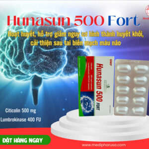 Hunasun 500 FORT - Hỗ trợ hoạt huyết, giảm nguy cơ hình thành huyết khối