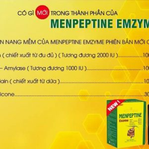 công dụng thành phần menpeptine enzyme