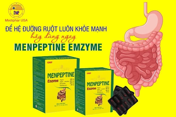 men tiêu hóa menpeptine enzyme