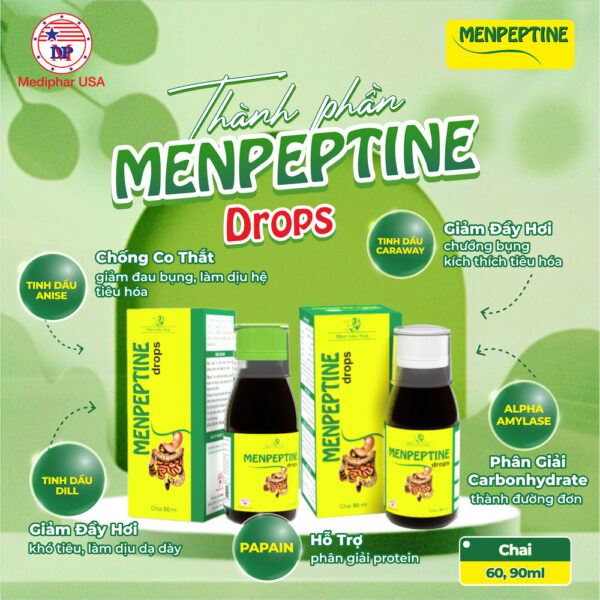 Thành phần có trong Menpeptine Drops dạng chai