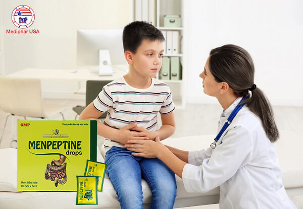 men tiêu hóa menpeptine gói dành cho trẻ dưới 1 tuổi