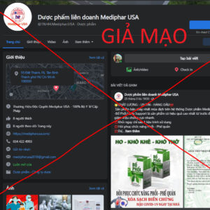 Cảnh báo lừa đảo mạo danh thương hiệu Mediphar USA