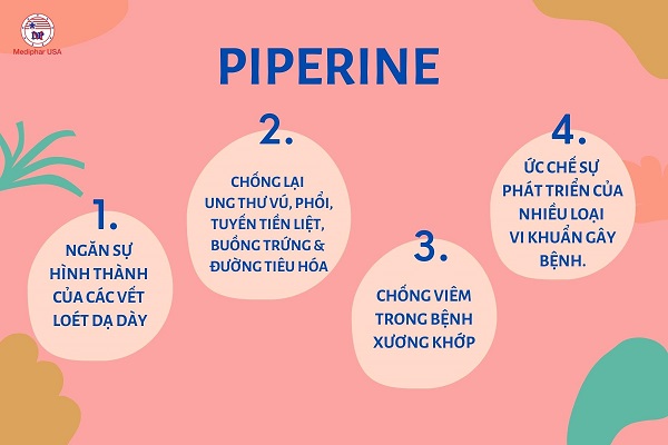 Piperine có tác dụng gì