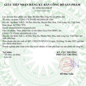 EUCA FORT MDP: Hỗ trợ giảm ho, giảm đờm, giúp giảm đau họng