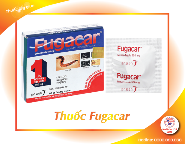 Fugacar là một loại thuốc tẩy giun phổ biến
