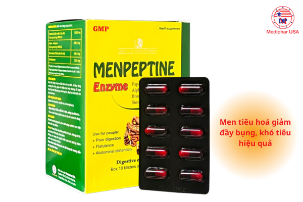 Menpeptine hỗ trợ tiêu hoá cho người lớn