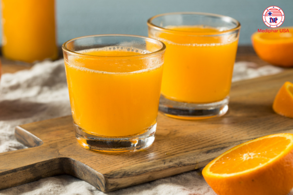 Rối loạn tiêu hoá uống nước cam