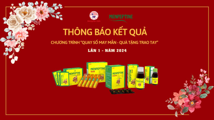 THÔNG BÁO KẾT QUẢ CHƯƠNG TRÌNH QUAY SỐ MAY MẮN - LẦN 1 NĂM 2024