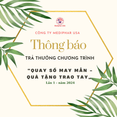 thông báo trả thưởng chương trình quay số may mắn