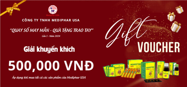 THÔNG BÁO VỀ VIỆC TRẢ THƯỞNG CHƯƠNG TRÌNH QUAY SỐ LẦN 1 NĂM 2024 Phiếu mua hàng Mediphar USA