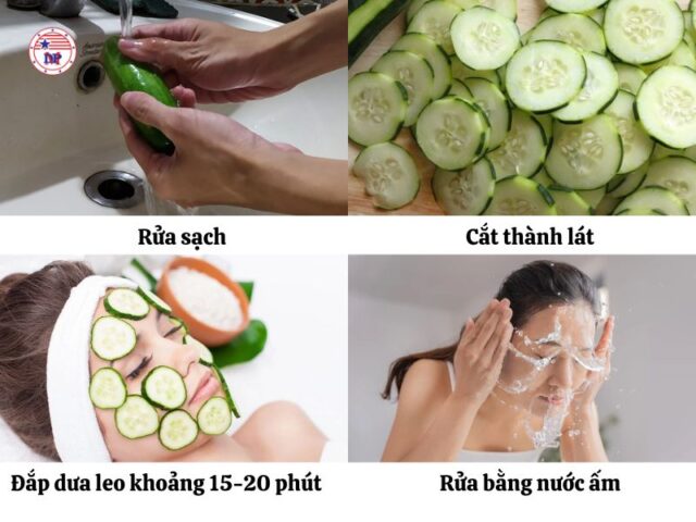 Đắp mặt bằng dưa leo 