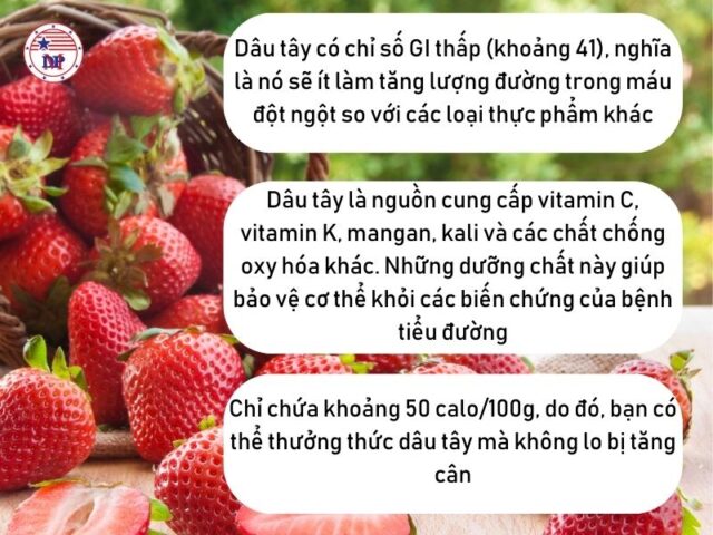 Hàm lượng trong quả dâu tây 