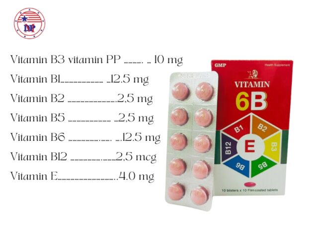 Vitamin 6B có chứa thành phần phù hợp hỗ trợ trị tàn nhang