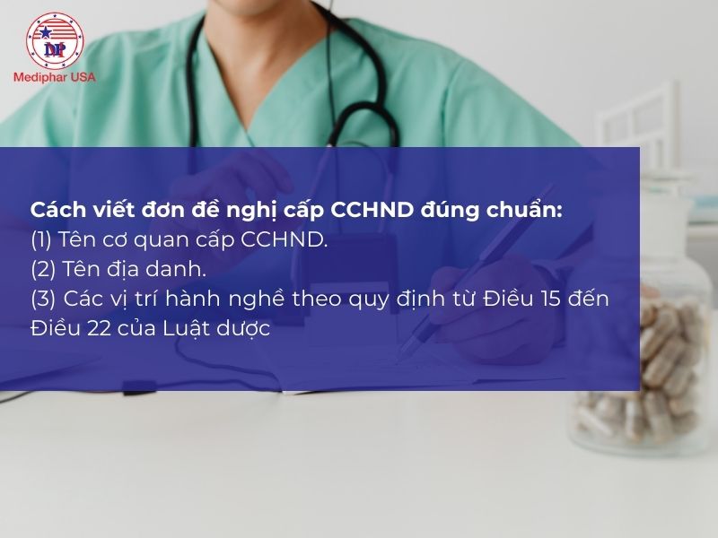 Cách viết đơn đề nghị cấp chứng chỉ hành nghề
