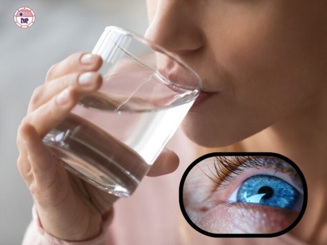 Uống đủ nước giúp cơ thể sản xuất đủ nước mắt để giữ cho mắt được bôi trơn 