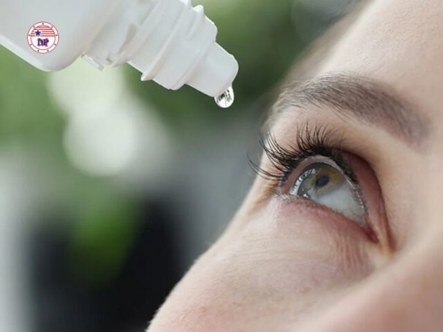 Sử dụng thuốc nhỏ mắt để bảo vệ mắt 