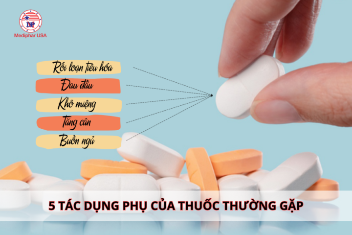 5 Tác dụng phụ của thuốc thường gặp