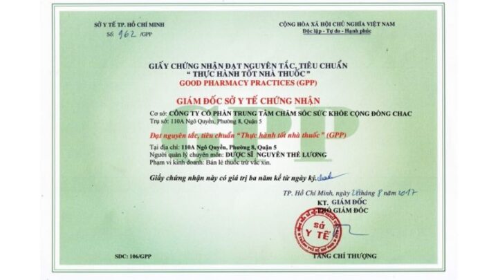 Giấy chứng nhận GPP 