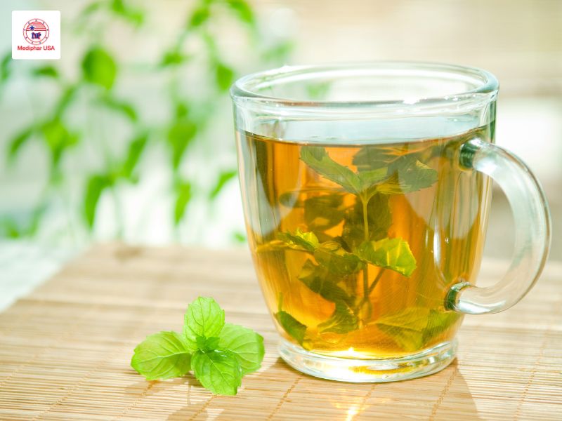 Cách chữa rối loạn tiêu hóa nhanh nhất tại nhà Trà bạc hà