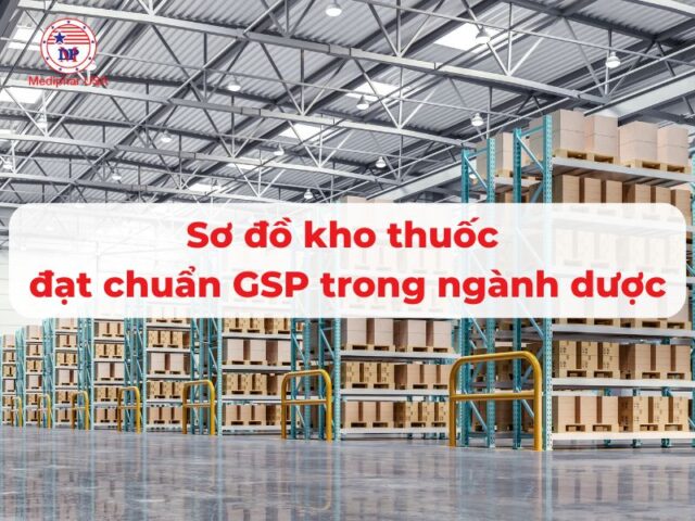 Sơ đồ kho thuốc đạt chuẩn GSP trong ngành dược