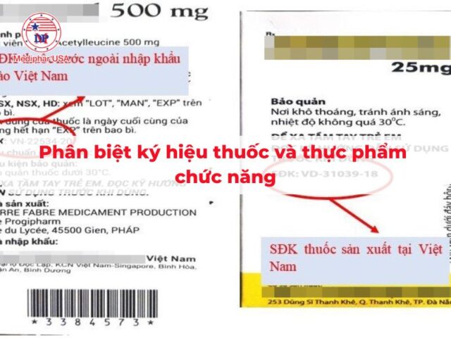 Cách phân biệt ký hiệu thuốc và thực phẩm chức năng