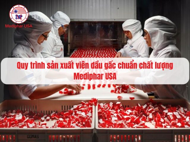 Quy trình sản xuất viên dầu gấc tiêu chuẩn chất lượng