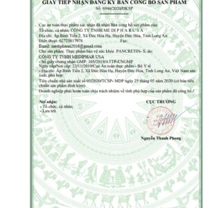 Men tiêu hóa dạng viên Pancretin-S