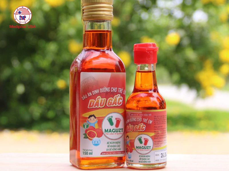 Top 10 dầu gấc cho bé được ưa chuộng nhất hiện nay Dầu Gấc Maguzt chứa dầu gấc và dầu mè đen nguyên chất