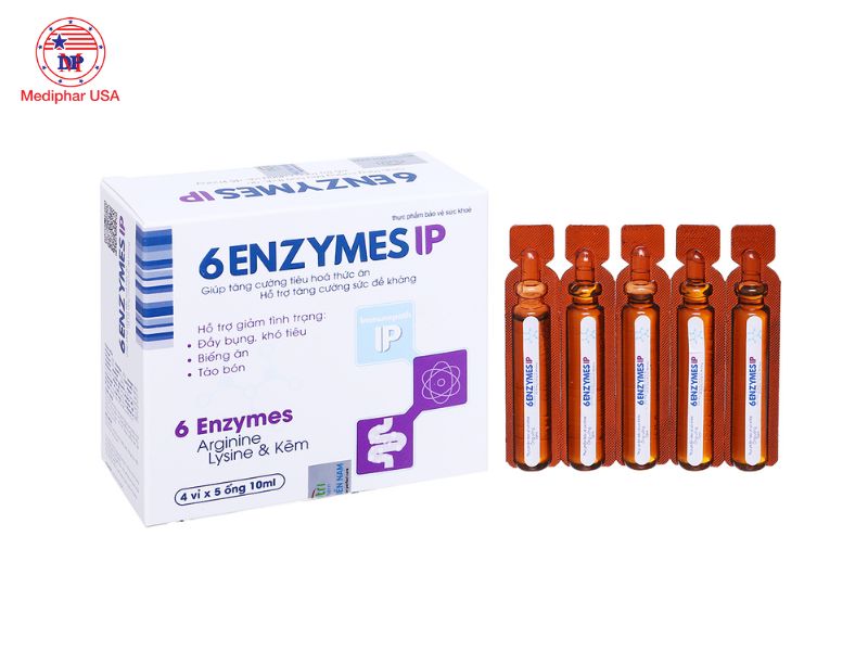 12 Men vi sinh & men tiêu hóa tốt cho trẻ em Men vi sinh 6 Enzymes IP cho trẻ từ 2 tuổi