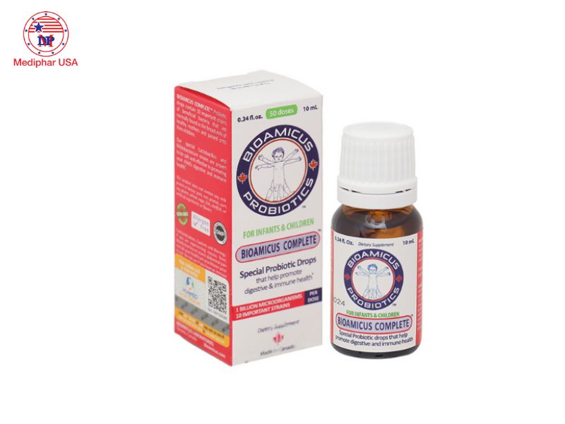 12 Men vi sinh & men tiêu hóa tốt cho trẻ em Men vi sinh 10 chủng BioAmicus Complete tốt cho trẻ em