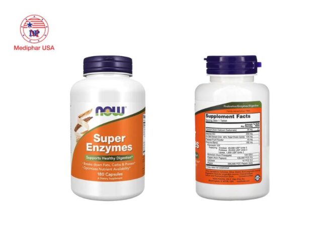 10+ men tiêu hóa cho người lớn được tin dùng hiện nay Viên uống hỗ trợ tiêu hóa Now Super Enzymes