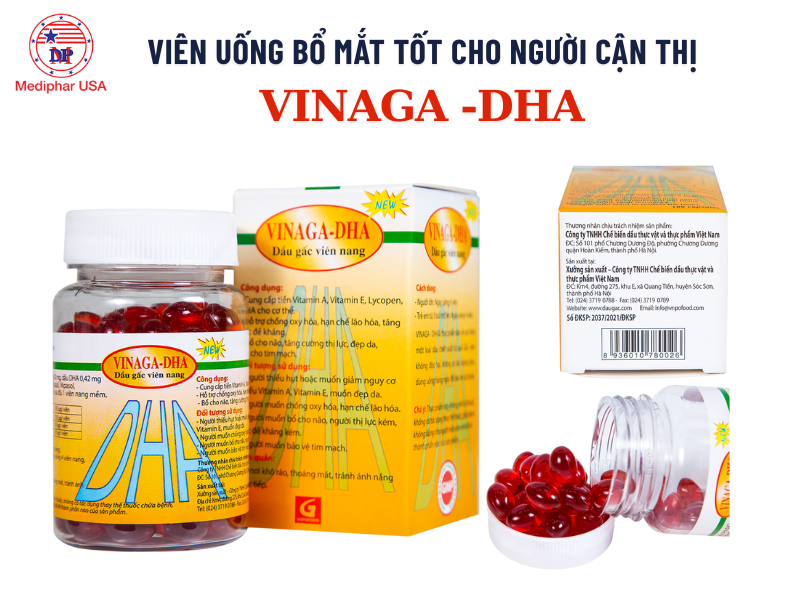 Viên dầu gấc bổ mắt Vinaga-DHA