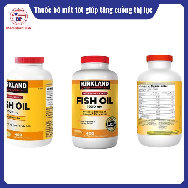 Thuốc bổ mắt Kirkland Fish Oil 1000mg