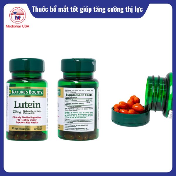 Viên uống bổ mắt Lutein Nature's Bounty