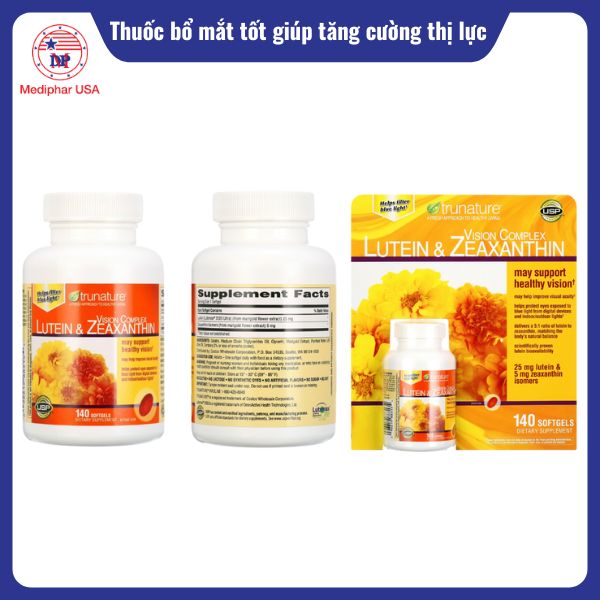 Thuốc bổ mắt Trunature Lutein & Zeaxanthin