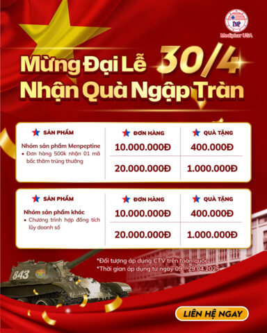 TƯNG BỪNG MỪNG ĐẠI LỄ 30/4 - NHẬN QUÀ TẶNG NGẬP TRÀN chương trình bán hàng 30 tháng 4