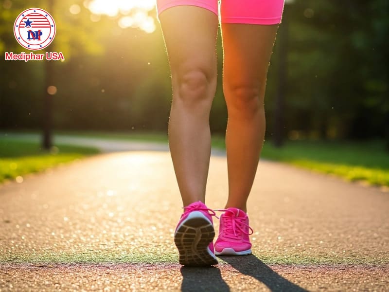 Bụng sôi liên tục và xì hơi: Nguyên nhân và cách khắc phục hiệu quả Đi bộ nhẹ nhàng-biện pháp chữa bụng sôi hiệu quả.