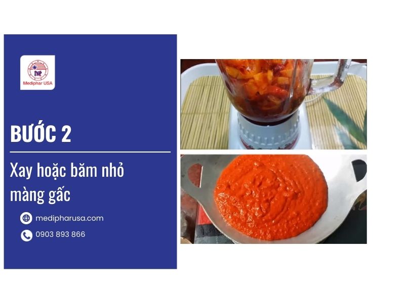 Hướng dẫn cách làm dầu gấc cho bé dễ thực hiện tại nhà Hướng dẫn cách làm dầu gấc cho bé bước 2