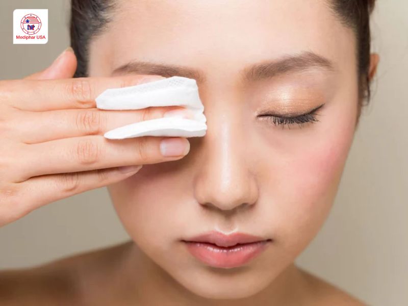 16 Cách trị khô mắt tại nhà an toàn, dễ thực hiện Vệ sinh mi mắt giúp giảm tình trạng khô và viêm