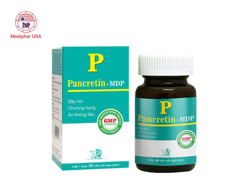 10+ Men tiêu hóa dạng viên nén tốt cho đường ruột Men tiêu hóa Pancretin MDP dạng viên nén