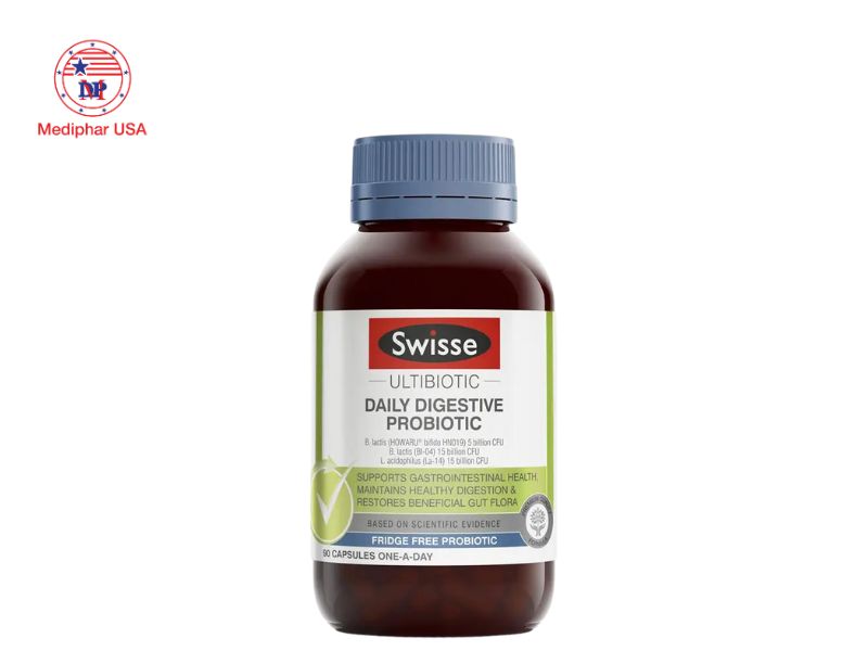 10+ Men tiêu hóa dạng viên nén tốt cho đường ruột Men tiêu hóa Swisse Ultibiotic Daily Digestive Probiotic