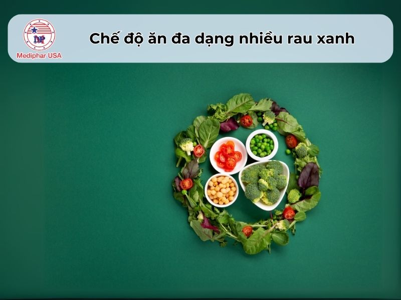 15 mẹo chữa sôi bụng nhanh chóng tại nhà Chế độ ăn đa dạng nhiều rau xanh