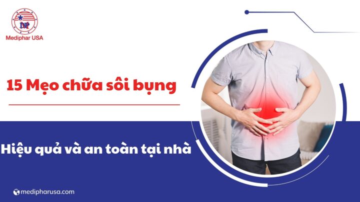 mẹo chữa sôi bụng tại nhà